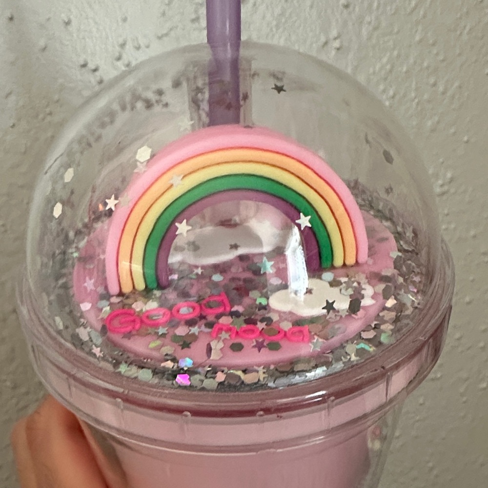Rainbow Sprinkles Drink Tumbler 16oz - Picture 3 of 3
